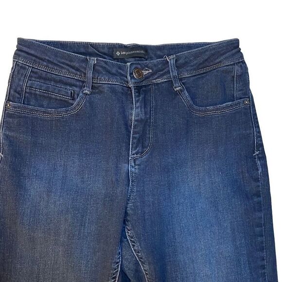 Lee Women's Blue Medium Wash Denim Bootcut Jeans Size 8 Short - Picture 2 of 6